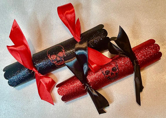 10 x Large Red Sparkle Crackers