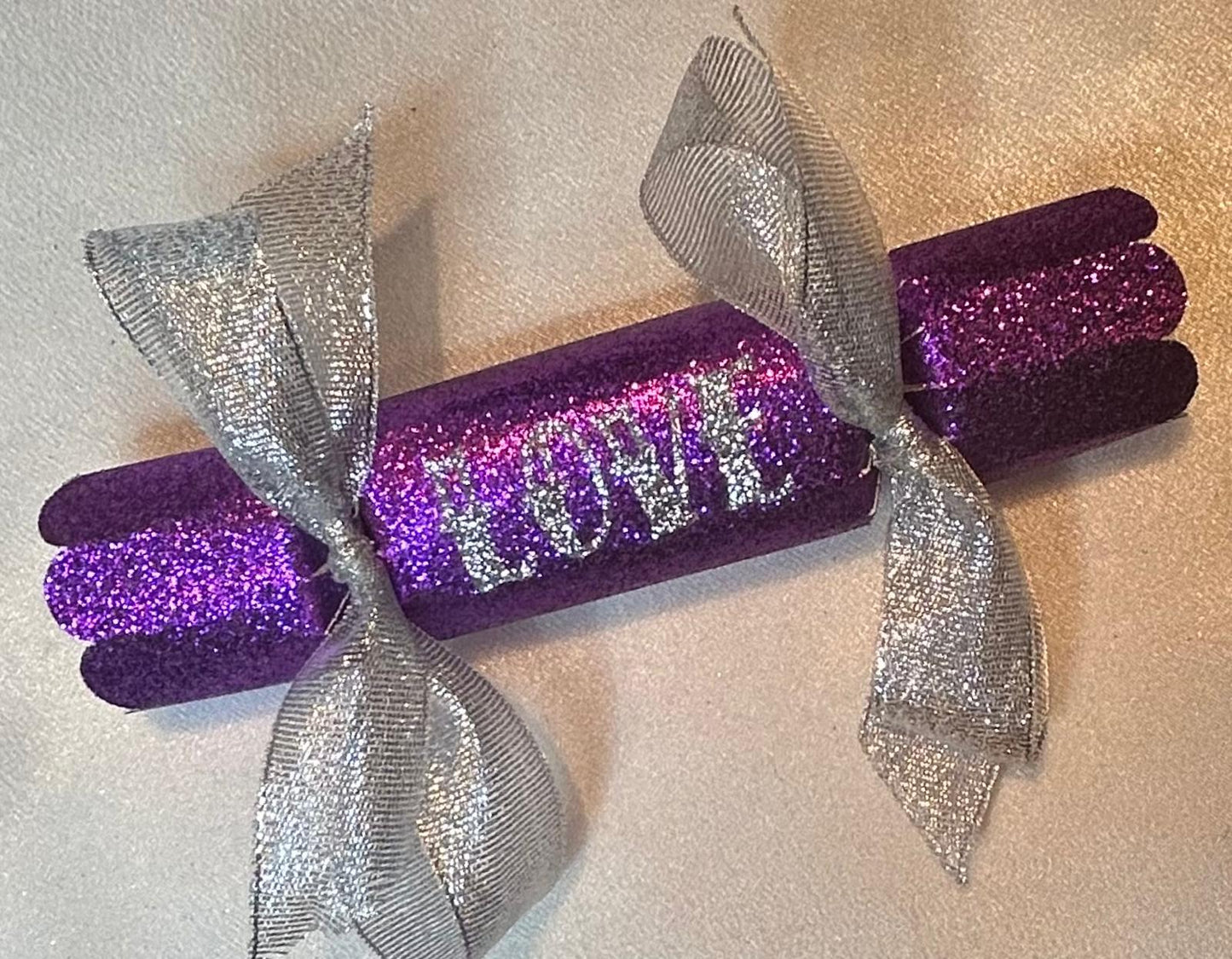 10 x Small Purple Sparkle Crackers