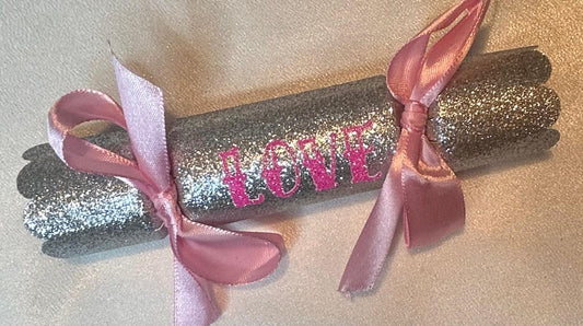 10 x Large Silver Sparkle Crackers