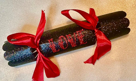 10 x Large Black Sparkle Crackers