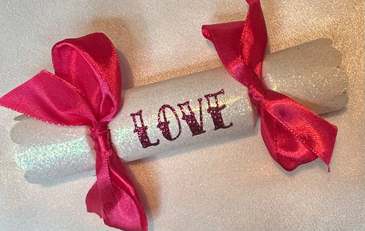 10 x Large White Sparkle Crackers