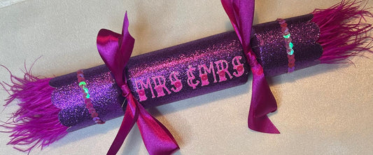 10 x Small Purple Sparkle Crackers