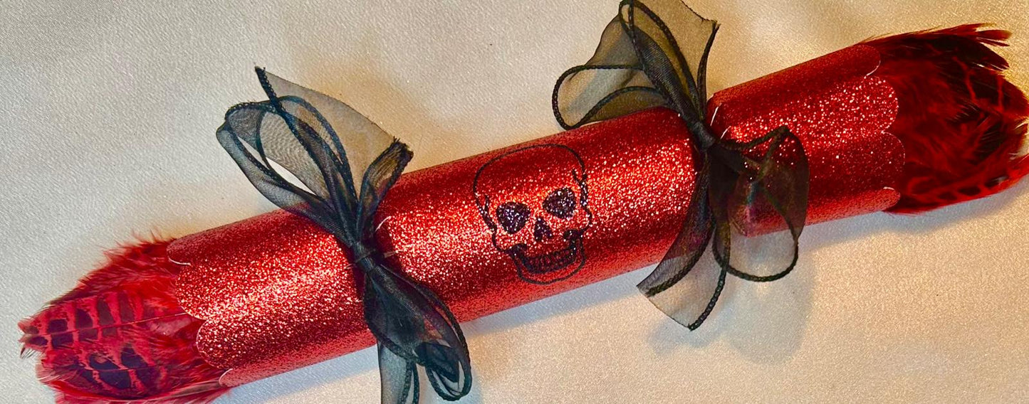 10 x Large Red Sparkle Crackers