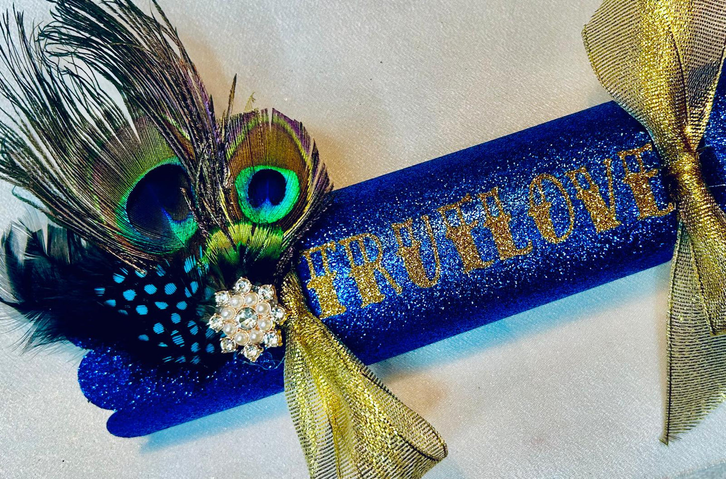 10 x Large Blue Sparkle Crackers